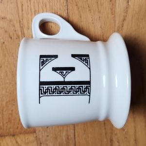 Anthropologie letter 'E' initial monogram mug